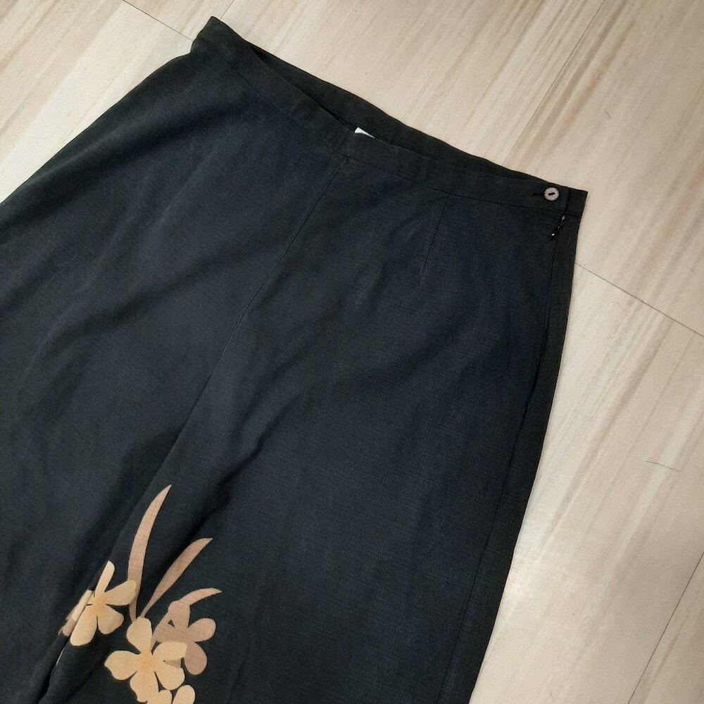 Vtg 90s silk wide leg pants set - Tori Richard brand - Picture 7 of 16